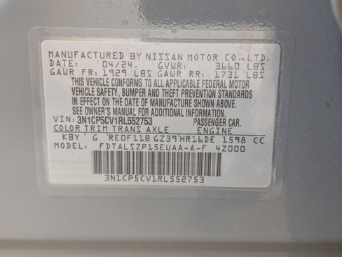 Used 2024 Nissan Kicks SV FWD image 36