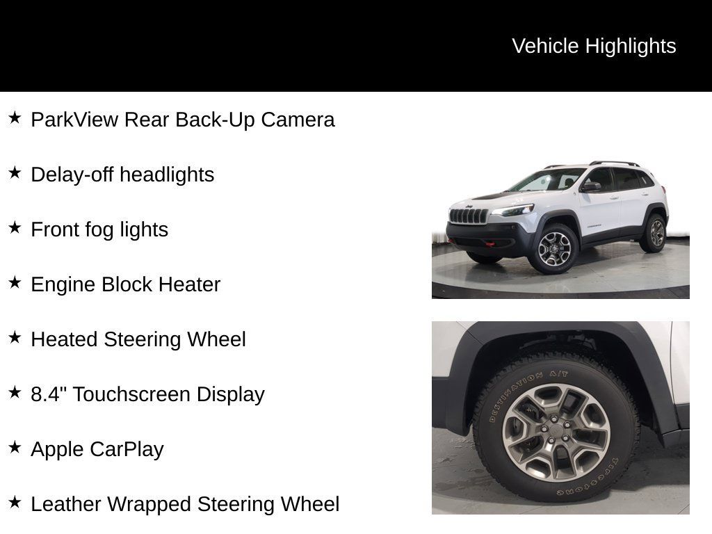 Used 2020 Jeep Cherokee Trailhawk w/ Cold Weather Group AWD/4WD image 19