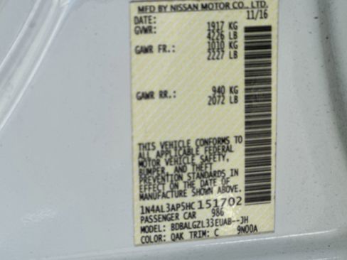 Used 2017 Nissan Altima 2.5 S w/ Power Driver Seat Package image 25