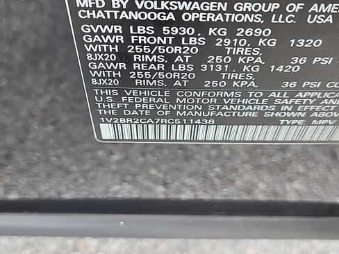Certified 2024 Volkswagen Atlas SEL AWD/4WD image 8