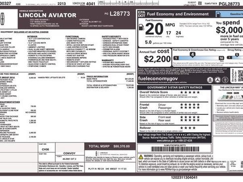 Used 2023 Lincoln Aviator Reserve w/ Equipment Group 201A AWD/4WD image 18