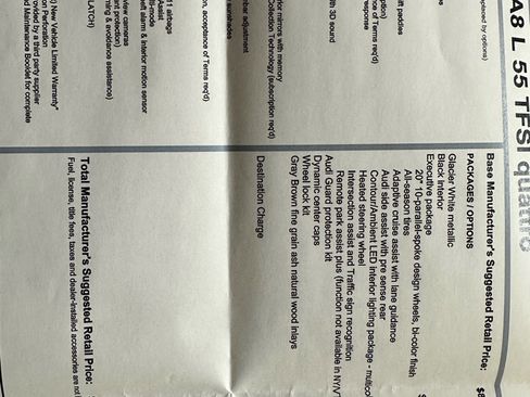 Used 2023 Audi A8 L 3.0T image 2