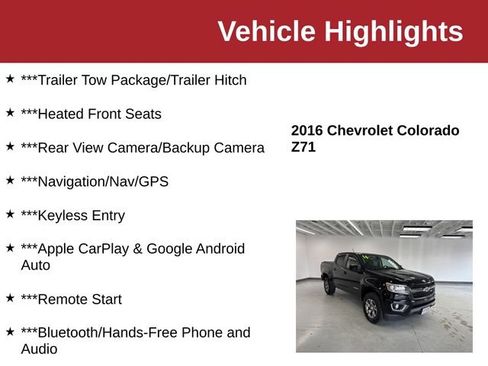 Used 2016 Chevrolet Colorado Z71 AWD/4WD image 10