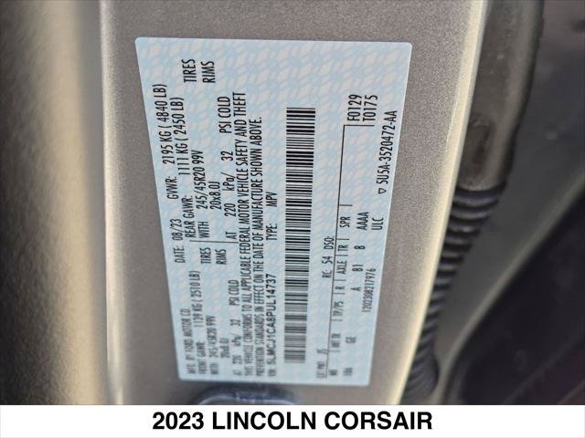 Certified 2023 Lincoln Corsair FWD w/ Equipment Group 101A image 28