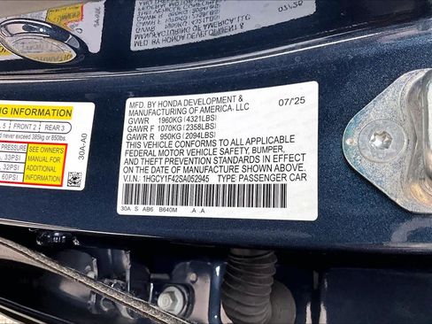 Used 2025 Honda Accord SE image 34