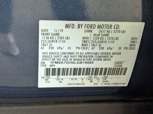 Certified 2020 Ford Explorer XLT image 20