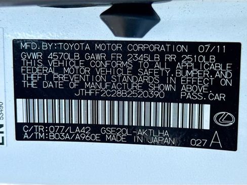 Used 2011 Lexus IS 250C w/ Luxury Pkg RWD image 38