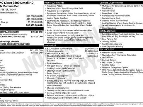 Used 2016 GMC Sierra 3500 Denali w/ Driver Alert Package AWD/4WD image 3