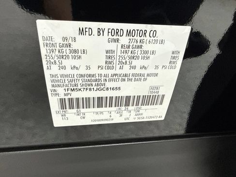 Used 2018 Ford Explorer Limited w/ Ford Safe & Smart Package FWD image 57