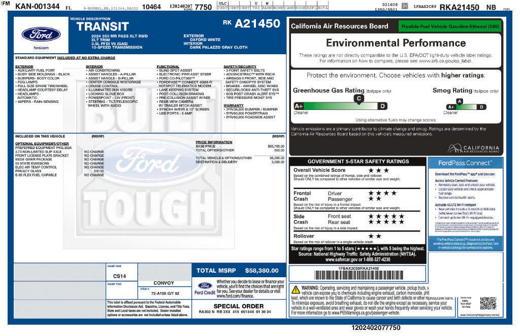Used 2024 Ford Transit 350 XLT RWD image 5