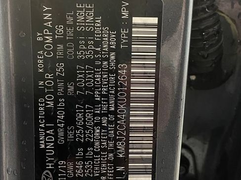 Used 2019 Hyundai Tucson SE AWD/4WD image 16