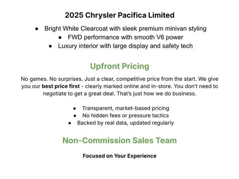 Used 2025 Chrysler Pacifica Limited FWD image 3
