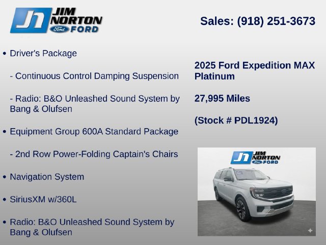 Used 2025 Ford Expedition Max Platinum w/ Driver's Package AWD/4WD image 8