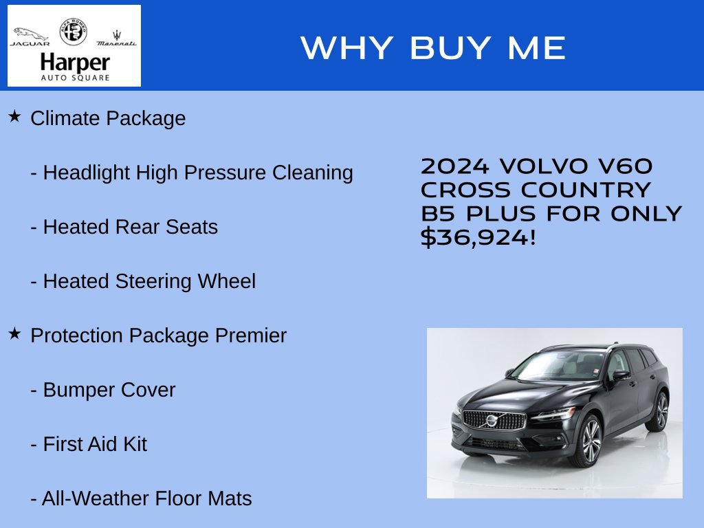 Used 2024 Volvo V60 B5 Cross Country Plus w/ Protection Package Premier AWD/4WD image 2