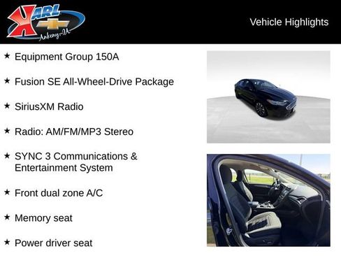 Used 2020 Ford Fusion SE AWD/4WD image 2