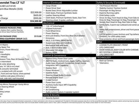 Used 2018 Chevrolet Trax LT w/ LT Convenience Package FWD image 37