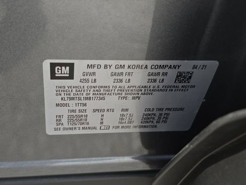 Used 2021 Chevrolet TrailBlazer RS w/ Sun and Liftgate Package FWD image 32
