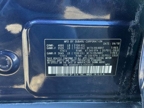 Used 2018 Subaru Outback 2.5i Premium image 43