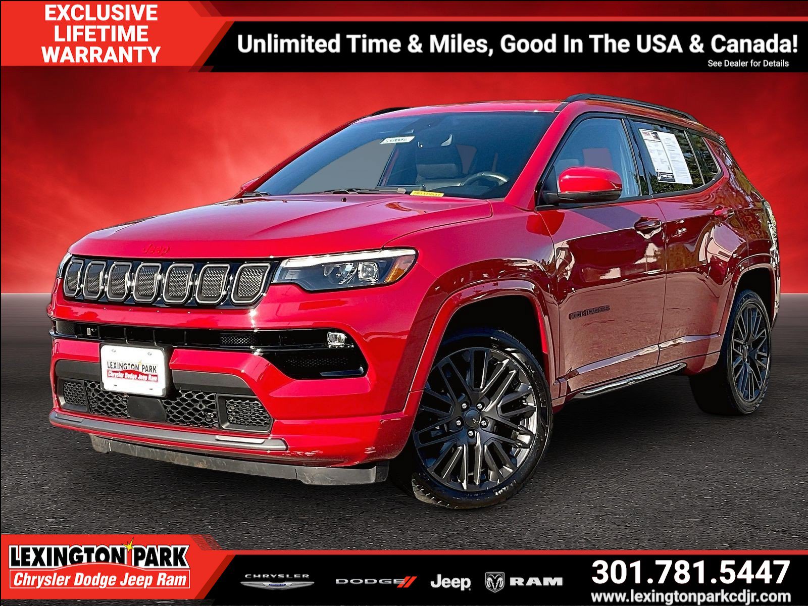 Used 2022 Jeep Compass Limited w/ (RED) Package AWD/4WD image 3