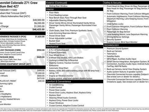 Used 2024 Chevrolet Colorado Z71 w/ Z71 Convenience Package 2 AWD/4WD image 13