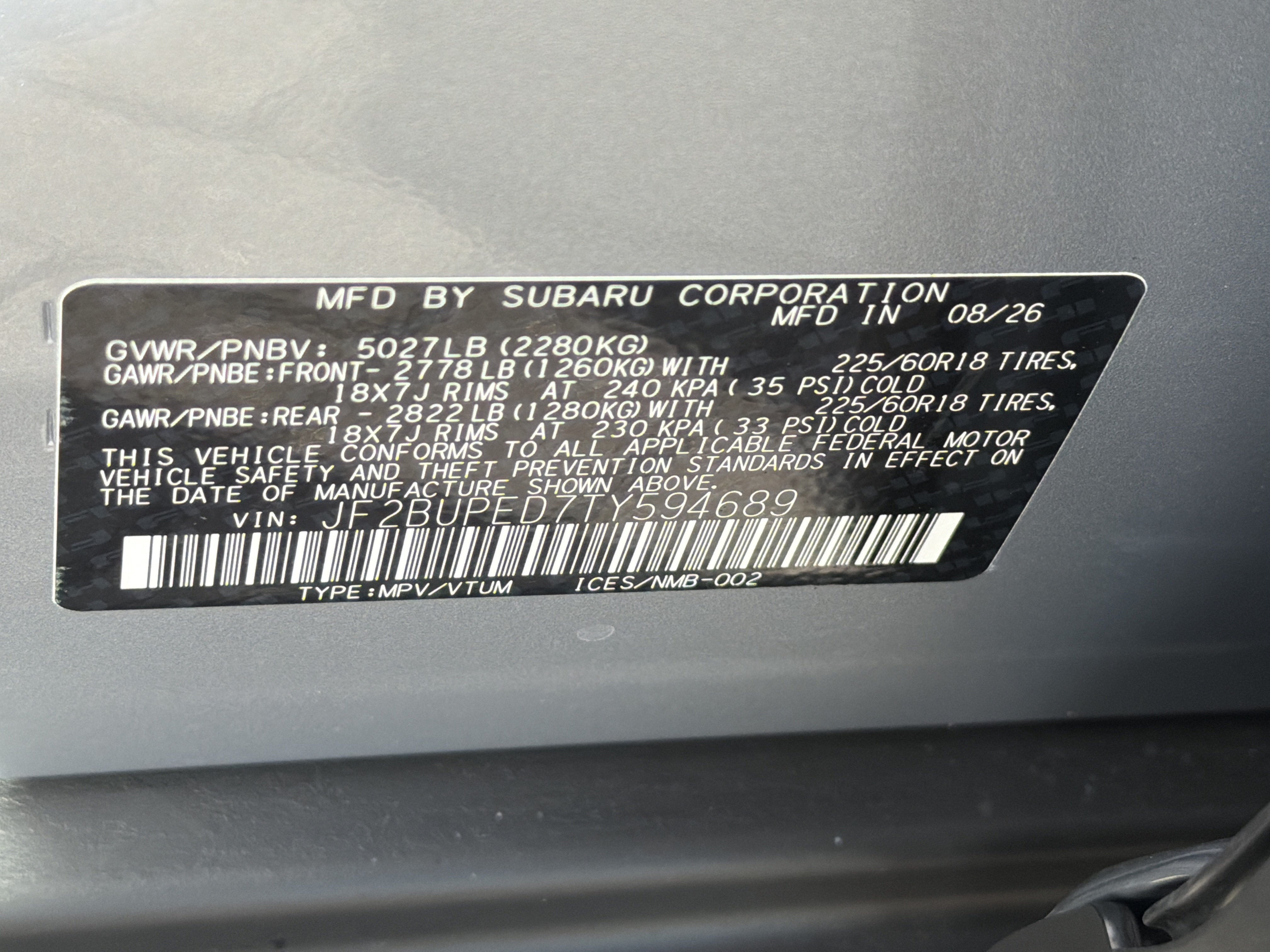 New 2026 Subaru Outback Touring AWD/4WD image 34