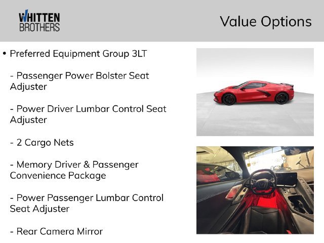Used 2020 Chevrolet Corvette Stingray Premium Cpe w/ 3LT Preferred Equipment Group RWD image 8