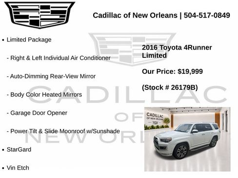 Used 2016 Toyota 4Runner Limited RWD image 7