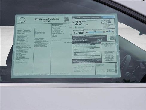 New 2026 Nissan Pathfinder SV FWD image 17