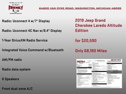 Used 2019 Jeep Grand Cherokee Altitude AWD/4WD image 8