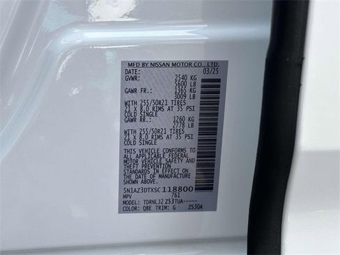 New 2025 Nissan Murano Platinum w/ Cargo Package image 27