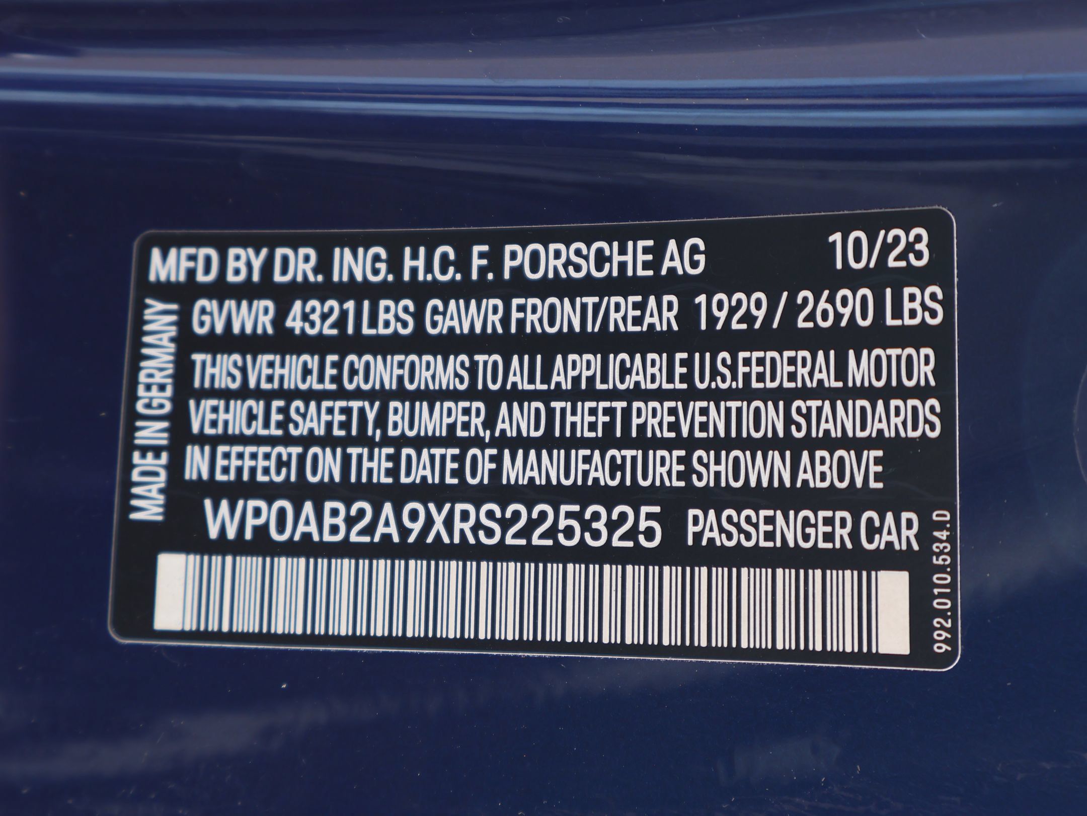 Certified 2024 Porsche 911 Dakar AWD/4WD image 31