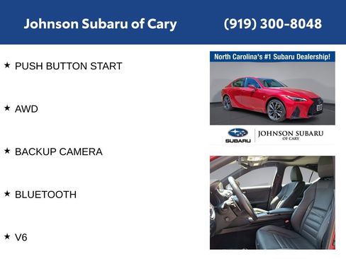 Used 2022 Lexus IS 350 F Sport w/ Memory Package AWD/4WD image 12