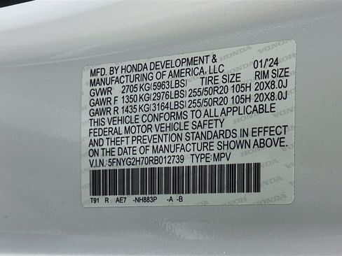 Used 2024 Honda Pilot Touring image 12