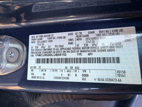 Used 2020 Ford Escape SE AWD/4WD image 20