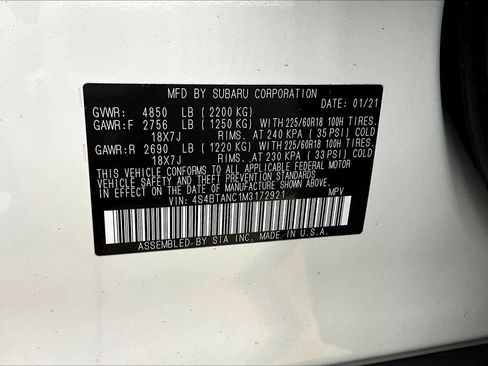 Used 2021 Subaru Outback Limited image 65