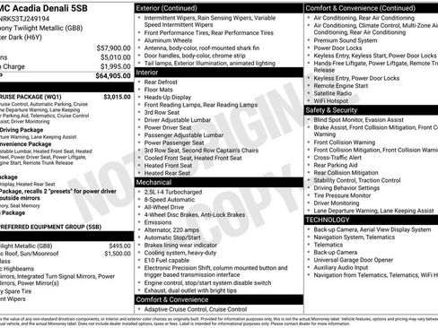 New 2026 GMC Acadia Denali w/ Super Cruise Package AWD/4WD image 25