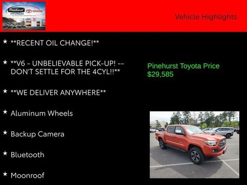 Used 2016 Toyota Tacoma TRD Sport w/ Premium & Technology Package AWD/4WD image 20