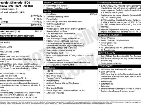 Used 2020 Chevrolet Silverado 1500 Custom w/ Infotainment Package RWD image 30