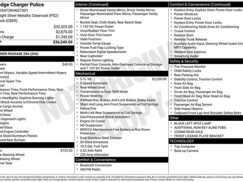 Used 2019 Dodge Charger Police RWD image 15