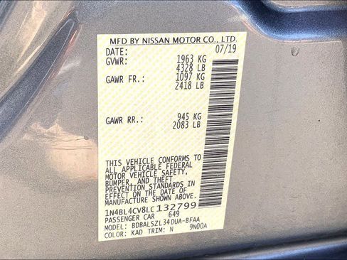 Used 2020 Nissan Altima 2.5 SR FWD image 36