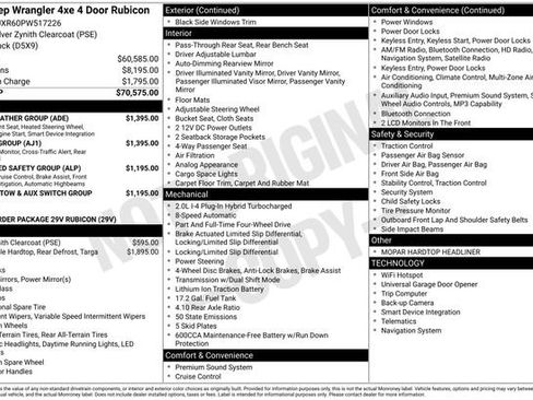 Used 2023 Jeep Wrangler Unlimited Rubicon 4xe w/ Safety Group image 3