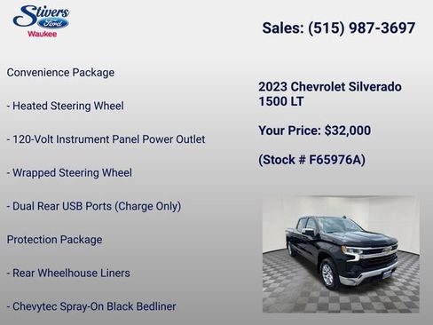 Used 2023 Chevrolet Silverado 1500 LT w/ Protection Package AWD/4WD image 40