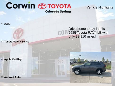 Used 2025 Toyota RAV4 LE AWD/4WD image 6