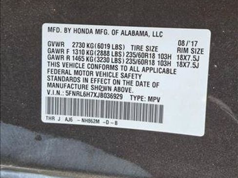 Used 2018 Honda Odyssey EX-L image 24
