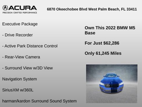 Used 2022 BMW M5 Base w/ Executive Package image 12