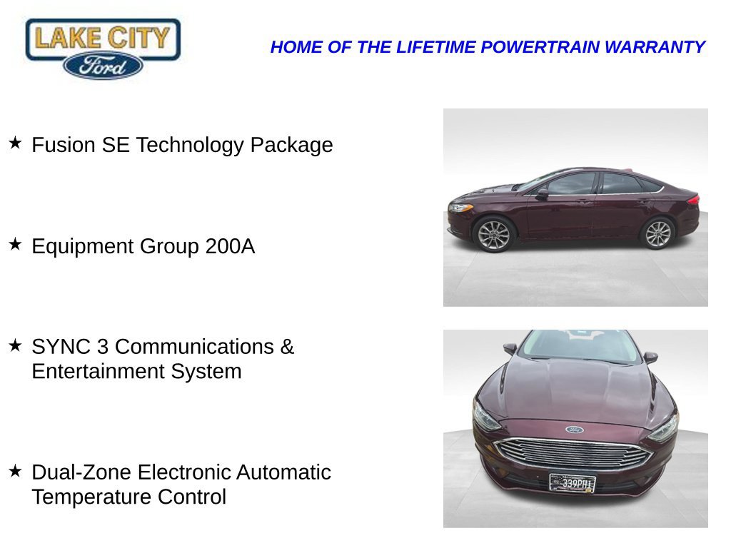 Used 2017 Ford Fusion SE w/ Fusion SE Technology Package FWD image 5