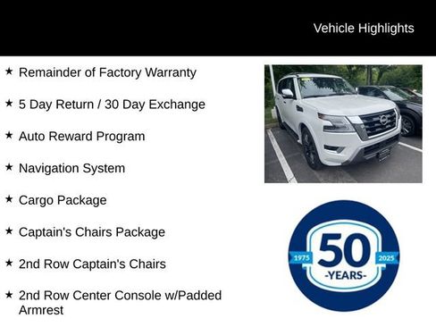 Used 2024 Nissan Armada Platinum w/ Captain's Chairs Package AWD/4WD image 8