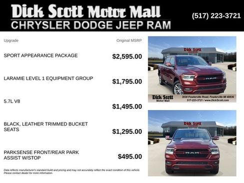 Used 2020 RAM 1500 Laramie w/ Sport Appearance Package AWD/4WD image 5