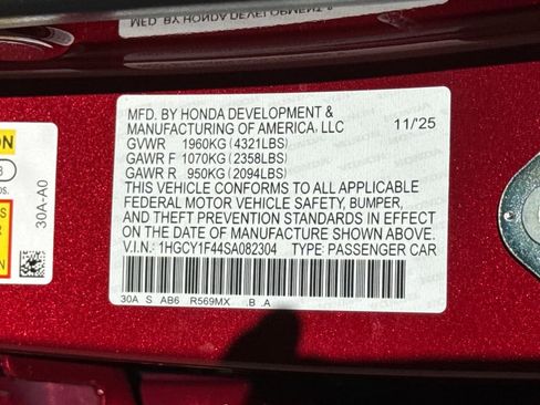 New 2025 Honda Accord SE image 28