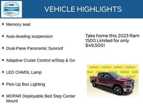 Used 2023 RAM 1500 Limited AWD/4WD image 23